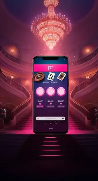 Interface mobile de Magical Spin Casino affichant des machines à sous et des jeux en direct sur un smartphone et une tablette pour une expérience de jeu fluide.